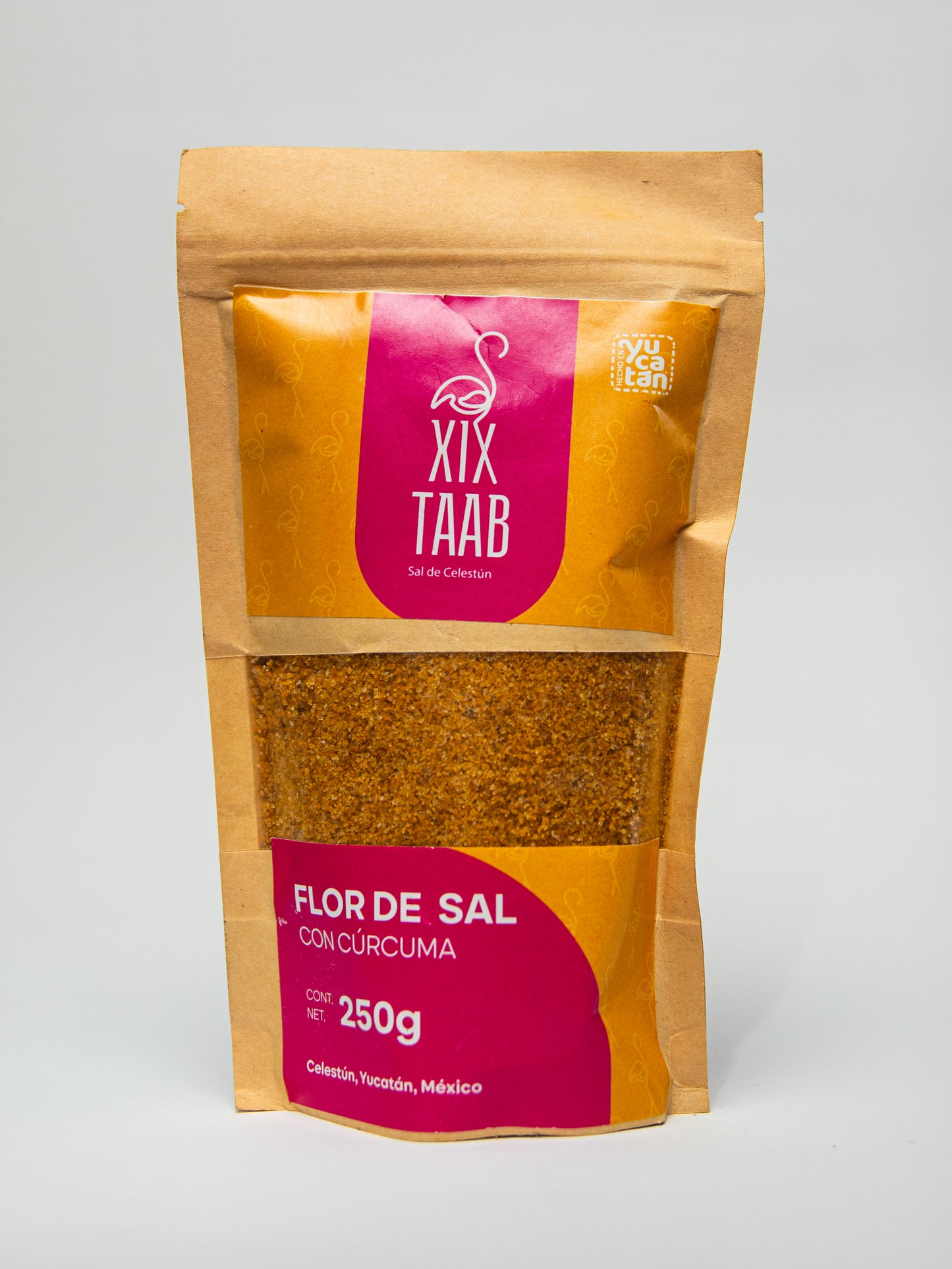 Mezcla de Flor de Sal con Limaduras de Curcuma -250g
